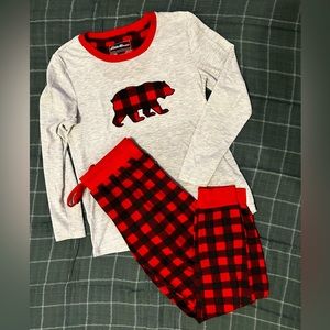 PJ PARTY! Eddie Bauer Family Matching Women’s Waffle Sleep Shirt & Jogger Set